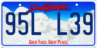 SD license plate 95LL39