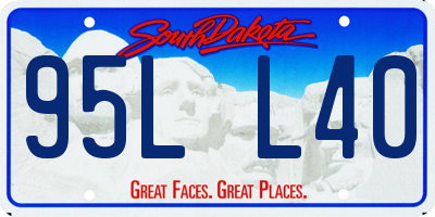 SD license plate 95LL40