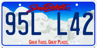 SD license plate 95LL42