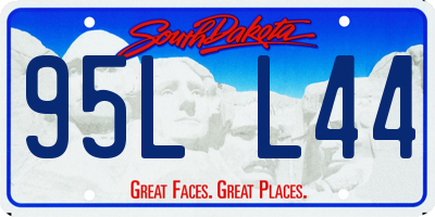 SD license plate 95LL44