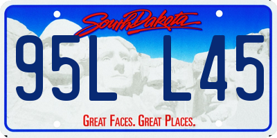 SD license plate 95LL45