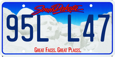 SD license plate 95LL47