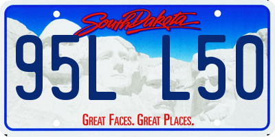 SD license plate 95LL50