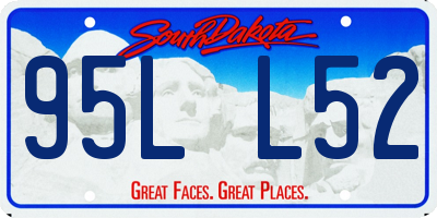 SD license plate 95LL52