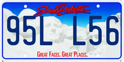SD license plate 95LL56