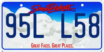 SD license plate 95LL58