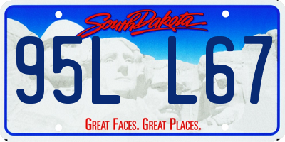 SD license plate 95LL67