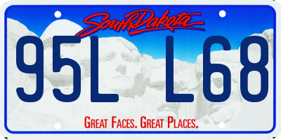 SD license plate 95LL68