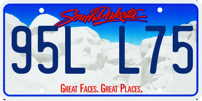 SD license plate 95LL75