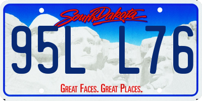 SD license plate 95LL76