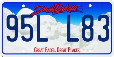 SD license plate 95LL83
