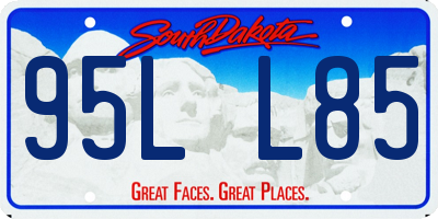 SD license plate 95LL85