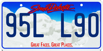 SD license plate 95LL90