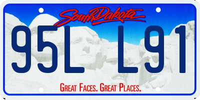 SD license plate 95LL91