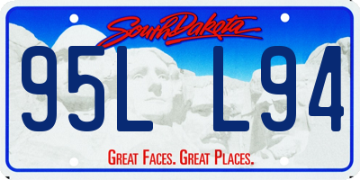 SD license plate 95LL94