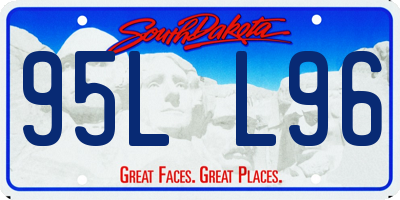 SD license plate 95LL96