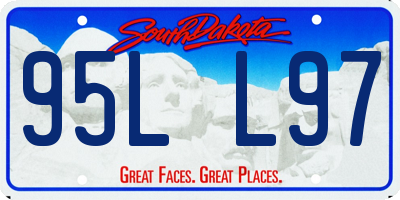 SD license plate 95LL97