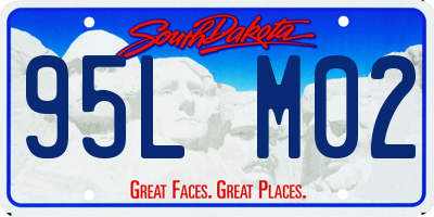 SD license plate 95LM02