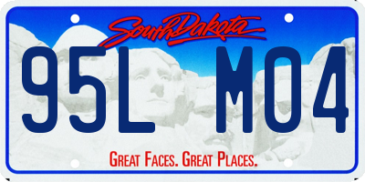 SD license plate 95LM04