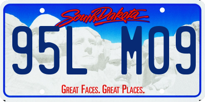 SD license plate 95LM09