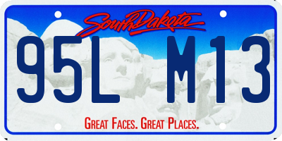 SD license plate 95LM13