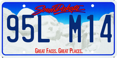 SD license plate 95LM14