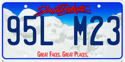 SD license plate 95LM23