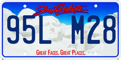 SD license plate 95LM28