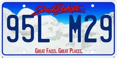 SD license plate 95LM29