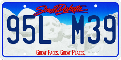 SD license plate 95LM39