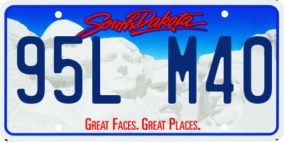 SD license plate 95LM40