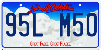 SD license plate 95LM50