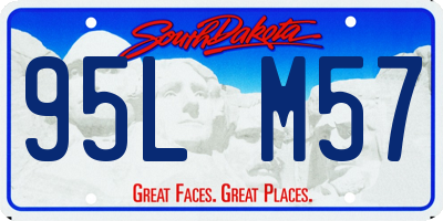SD license plate 95LM57