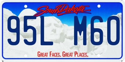 SD license plate 95LM60