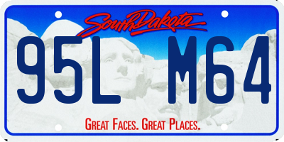 SD license plate 95LM64