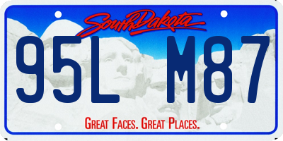 SD license plate 95LM87