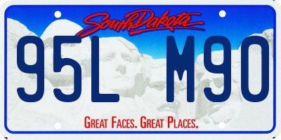 SD license plate 95LM90