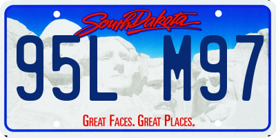 SD license plate 95LM97