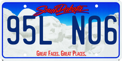 SD license plate 95LN06