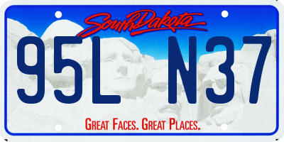 SD license plate 95LN37