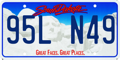 SD license plate 95LN49