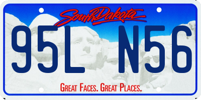 SD license plate 95LN56