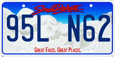 SD license plate 95LN62