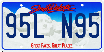 SD license plate 95LN95