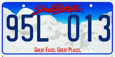 SD license plate 95LO13