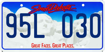 SD license plate 95LO30