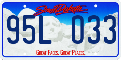 SD license plate 95LO33