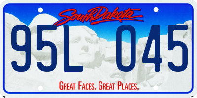 SD license plate 95LO45