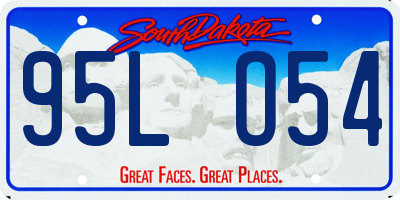 SD license plate 95LO54