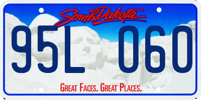 SD license plate 95LO60
